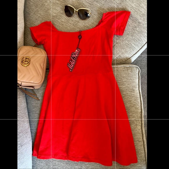 Motel Rocks Catalina Off Shoulder Skater Dress - Picture 1 of 2